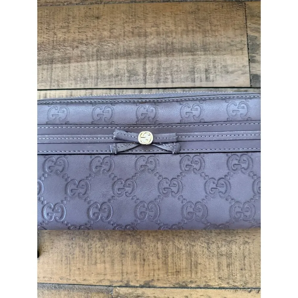 GUCCI Guccissima Princy Zip Around Long Wallet - Picture 10 of 12